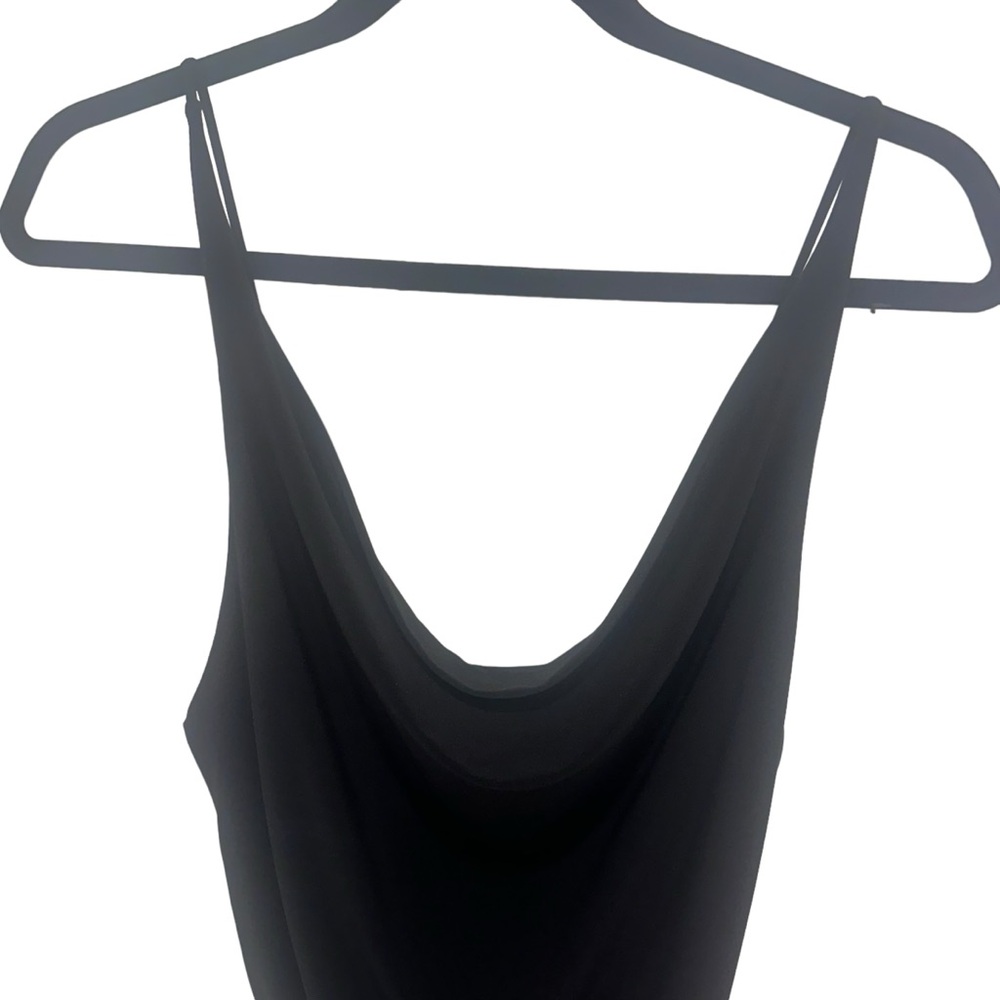 Zara black sleeveless spaghetti straps scoop neck S NWT - Picture 2 of 6